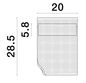 Preview: Nova Luce AGOS LED Wandleuchte Gold 6W Warmweiss 20x7,4x28,5cm 9054454