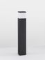 Preview: Nova Luce FERRON Wegeleuchte E27 Grau 12W IP65 13x13x80cm dimmbar 9060185