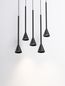 Preview: Nova Luce NET LED Pendelleuchte Schwarz 27W Warmweiss 150x35,5cm dimmbar 9060219