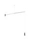 Preview: Nova Luce VOICE LED Stehlampe Schwarz 12W Warmweiss 192x12x20-250cm 9061429