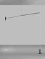 Preview: Nova Luce VOICE LED Stehlampe Schwarz 12W Warmweiss 192x12x20-250cm 9061429