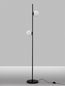 Preview: Nova Luce NUVOLE LED Stehlampe Schwarz 16W Warmweiss 28,5x25x169,5cm 9061437