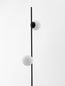 Preview: Nova Luce NUVOLE LED Stehlampe Schwarz 16W Warmweiss 28,5x25x169,5cm 9061437