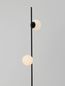 Preview: Nova Luce NUVOLE LED Stehlampe Schwarz 16W Warmweiss 28,5x25x169,5cm 9061437