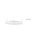Preview: Nova Luce MOTIF LED Pendelleuchte Weiß 46W Warmweiss 60x1,2x18cm dimmbar 9063602