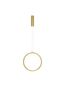 Preview: Nova Luce CHANGE LED Pendelleuchte Messing 26W Warmweiss 150x39,5cm dimmbar 9070166