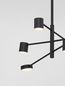 Preview: Nova Luce NORDIK LED Pendelleuchte Schwarz 28W Warmweiss 95x100cm dimmbar 9080121