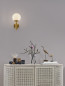 Preview: Nova Luce MONET Wandleuchte E27 Gold 15x18,5x30cm dimmbar 9080125