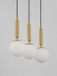 Preview: Nova Luce MONET Pendelleuchte E27 3-fach Gold 60x15x155cm dimmbar 9080126