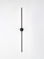 Preview: Nova Luce ADEN LED Wandleuchte Schwarz 15W IP44 Warmweiss 1,5x7,3x90cm 9081101