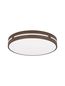 Preview: Nova Luce WHEEL LED Deckenleuchte Kaffeebraun 30W Warmweiss 6x45cm 9081212
