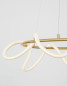 Preview: Nova Luce CERELIA LED Pendelleuchte Messing 34W Warmweiss 120x60cm dimmbar 9082092