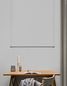 Preview: Nova Luce ELETTRA LED Pendelleuchte Schwarz 20W Warmweiss 120x7x150cm 9088101