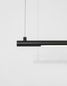 Preview: Nova Luce ELETTRA LED Pendelleuchte Schwarz 20W Warmweiss 120x7x150cm 9088101