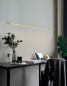 Preview: Nova Luce ELETTRA LED Pendelleuchte Messing 20W Warmweiss 120x7x150cm 9088102