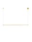 Preview: Nova Luce ELETTRA LED Pendelleuchte Messing 20W Warmweiss 120x7x150cm 9088102