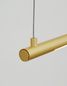 Preview: Nova Luce ELETTRA LED Pendelleuchte Messing 20W Warmweiss 120x7x150cm 9088102