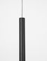 Preview: Nova Luce ELETTRA LED Pendelleuchte Schwarz 5W Warmweiss 200x1,5cm 9088103