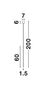 Preview: Nova Luce ELETTRA LED Pendelleuchte Messing 5W Warmweiss 200x1,5cm 9088104