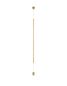 Preview: Nova Luce ELETTRA LED Pendelleuchte Messing 20W Warmweiss 300x7cm 9088106
