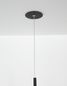 Preview: Nova Luce ELETTRA LED Pendelleuchte Schwarz 20W Warmweiss 300x7cm 9088107