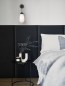 Preview: Nova Luce BLAKY Wandleuchte E14 Schwarz 13x15,5x46cm dimmbar 9092828