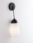 Preview: Nova Luce BLAKY Wandleuchte E14 Schwarz 13x15,5x46cm dimmbar 9092828