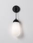 Preview: Nova Luce BLAKY Wandleuchte E14 Schwarz 13x15,5x46cm dimmbar 9092828