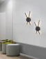 Preview: Nova Luce RESLIN LED Wandleuchte Schwarz 20W Warmweiss 24,5x5x53cm 9100202