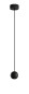 Preview: Nova Luce NOCCI LED Pendelleuchte Schwarz 4W Warmweiss 158x5cm 9103212