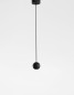 Preview: Nova Luce NOCCI LED Pendelleuchte Schwarz 4W Warmweiss 158x5cm 9103212