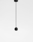 Preview: Nova Luce NOCCI LED Pendelleuchte Schwarz 4W Warmweiss 158x5cm 9103212