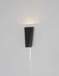 Preview: Nova Luce VEIRO LED Wandleuchte Anthrazit 6W IP65 Warmweiss 9x9,3x20,5cm 9104835