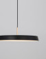 Preview: Nova Luce VETRO LED Pendelleuchte Schwarz 35W Warmweiss 120x50cm 910622