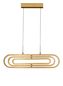 Preview: Nova Luce ARTE LED Pendelleuchte Gold 56W Warmweiss 64x44x120cm dimmbar 9110352