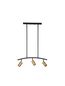 Preview: Nova Luce POGNO Pendelleuchte GU10 3-fach Schwarz 72,2x10x90cm dimmbar 9111456