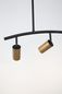 Preview: Nova Luce POGNO Pendelleuchte GU10 3-fach Schwarz 72,2x10x90cm dimmbar 9111456