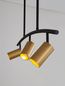 Preview: Nova Luce POGNO Pendelleuchte GU10 3-fach Schwarz 72,2x10x90cm dimmbar 9111456