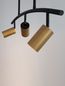Preview: Nova Luce POGNO Pendelleuchte GU10 3-fach Schwarz 72,2x10x90cm dimmbar 9111456