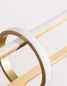 Preview: Nova Luce ARTE LED Pendelleuchte Gold 29W Warmweiss 90x13x120cm dimmbar 9113122