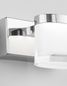 Preview: Nova Luce SABIA LED Wandleuchte Chrom 5W IP44 Warmweiss 12x9,8x7,5cm 9122311