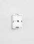 Preview: Nova Luce SABIA LED Wandleuchte Chrom 10W IP44 Warmweiss 8,5x9,8x7,5cm 9122321