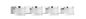 Preview: Nova Luce SABIA LED Wandleuchte Chrom 20W IP44 Warmweiss 51x9,8x7,5cm 9122341