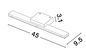 Preview: Nova Luce NYX LED Wandleuchte Weiß 12W IP44 Warmweiss 45x9,5x3cm 9136171