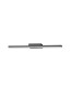 Preview: Nova Luce NYX LED Wandleuchte Grau 12W IP44 Warmweiss 45x9,5x3cm 9136172