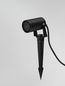Preview: Nova Luce DESTRY Spießleuchte GU10 Schwarz 10W IP54 5,5x9,5x30cm dimmbar 9136183