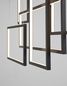 Preview: Nova Luce CORNICE LED Pendelleuchte Schwarz 91W Warmweiss 120x50x160cm dimmbar 9142765