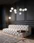 Preview: Nova Luce VITRA Pendelleuchte G9 8-fach Gold 120x103x145cm dimmbar 9143308