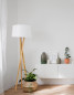 Preview: Nova Luce SALINO Stehlampe E27 Naturholz 160x50cm 9145061