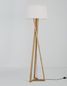 Preview: Nova Luce SALINO Stehlampe E27 Naturholz 164x50cm 9145071